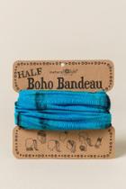 Francesca's Half Boho Bandeau By Natural Life In Blue Tie Dye - Turquoise