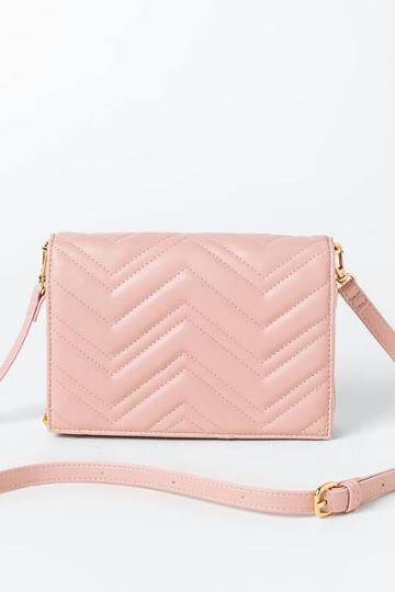 Francesca's Veronica Quilted Wallet - Nude
