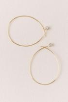Francesca's Selena Crystal Loop Earrings - Gold