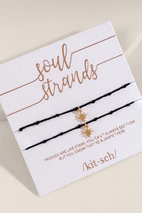 Kitsch Soul Strand Bracelet - Black