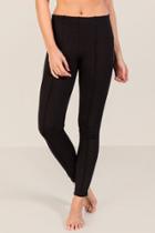 Francesca's Windsor Velvet Stripe Ponte Pant - Black