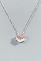 Francesca Inchess Catalina Howlite Arrow Pendant In Rose Gold - Rose/gold