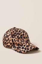 Francesca's Marlee Leopard Print Baseball Cap - Leopard