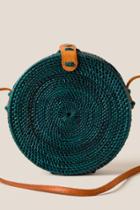 Francesca's Colette Round Crossbody In Forest Green - Forest