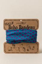 Francesca's Half Boho Bandeau By Natural Life In Polka Dots - Turquoise
