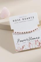 Francesca's Powerstone Pull Tie Bracelet & Stone Set - Rose