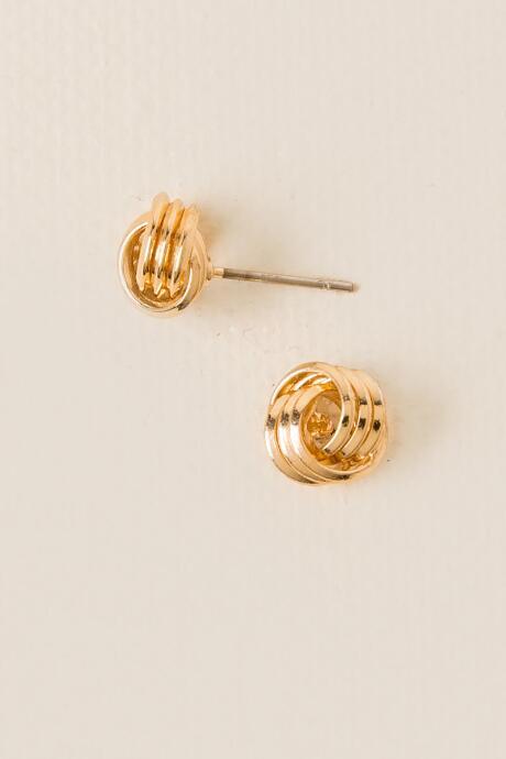 Francesca's Malinda Knot Stud - Gold