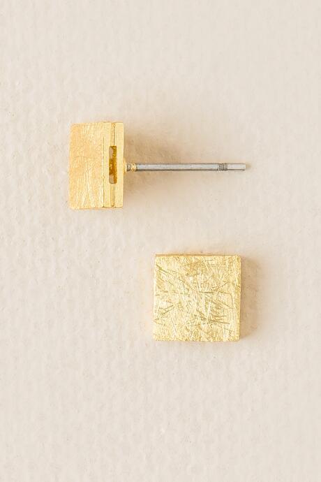 Francesca's Adrian Square Stud - Gold