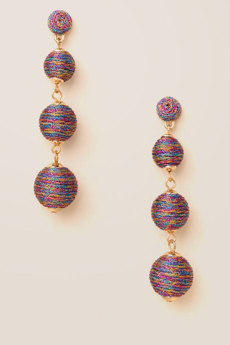 Francesca Inchess Jaci Metallic Bauble Ball Earrings - Multi