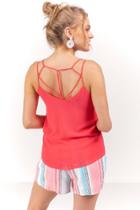Francesca's Haylynn Strappy Back Top - Red