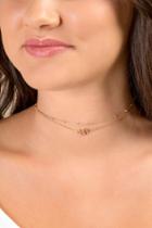 Francesca's Scarlett Linked-circle Choker Necklace - Gold