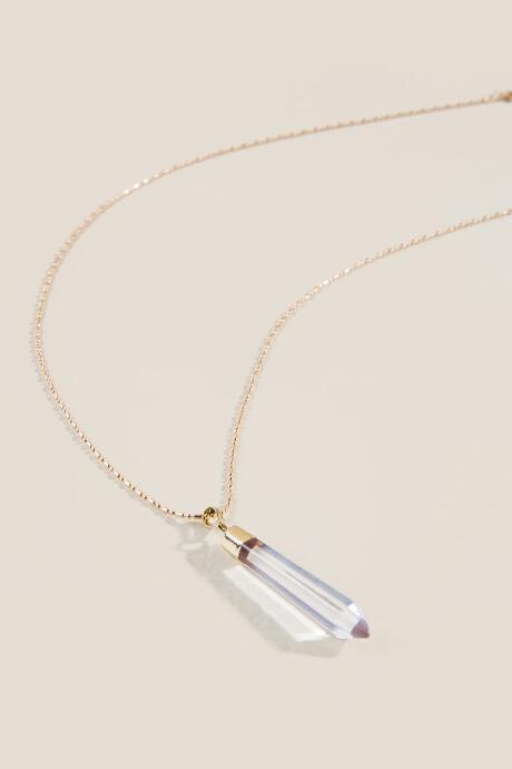 Francesca's Pippa Stone Pendant - Clear