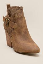 Francesca Inchess Swanky Side Belted Ankle Boot - Tan