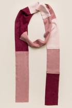 Francesca's Tammy Faux Suede Patchwork Skinny Scarf - Mauve