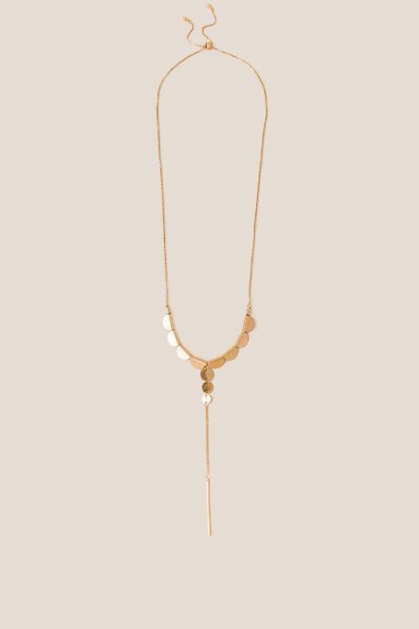 Francesca's Cornelia Multi Shape Y-necklace - Gold