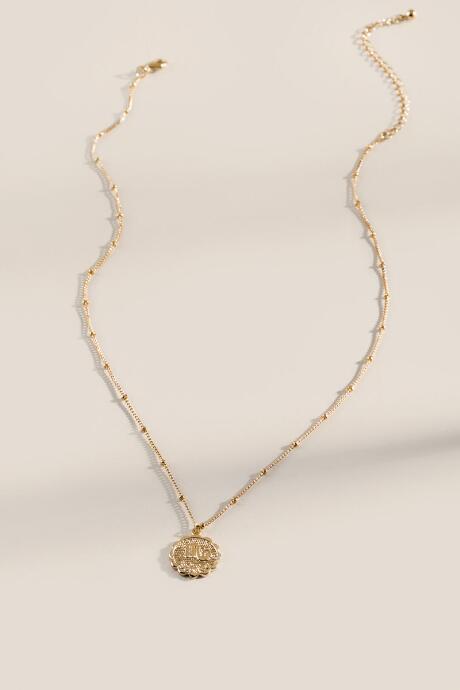 Francesca's Scorpio Coin Pendant Necklace - Gold