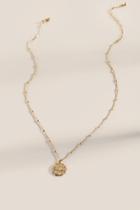 Francesca's Scorpio Coin Pendant Necklace - Gold