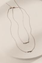 Francesca Inchess Bryan Anthonys Soul Sisters Best Friend Arrow Necklace - Silver