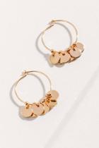 Francesca's Charlotte Dangle Hoops - Gold