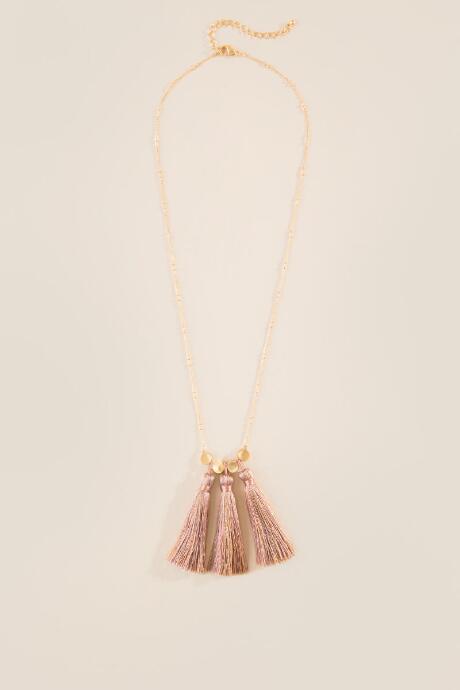 Francesca's Cateleya Tassel Pendant - Rose