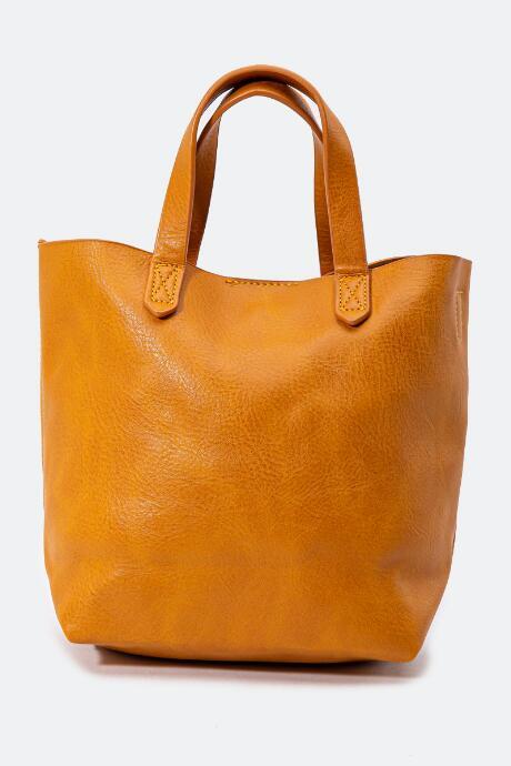 Francesca's Kelsey Mini Tote W Pouch - Mustard