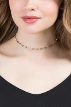 Francesca Inchess Painted Evil Eye Choker - Multi
