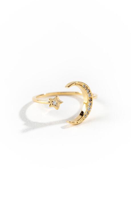 Francesca's Mariam Moon And Star Ring - Gold