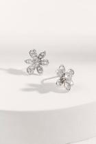 Francesca's Peggy Pav Flower Stud Earring - Crystal