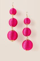 Francesca's Clarissa Bauble Ball Drop Earring In Neon Pink - Neon Pink