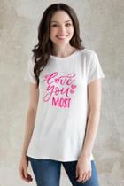 Francesca's Love You Most Graphic Tee - White