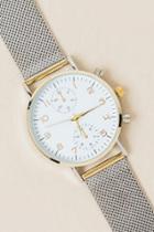 Fran Chelsea Mesh Band Watch - White