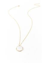 Francesca's Landry Pearl Drop Necklace - Pearl