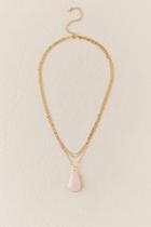 Francesca's Lucy Rose Quartz Layered Necklace - Pale Pink