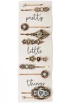 Francesca's Kristen Pretty Little Things Hair Pins - Gold