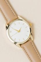 Francesca's Greenwich Geometric Swirl Watch - Beige
