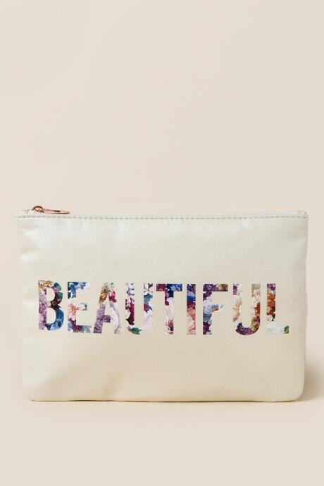 Francesca's Beautiful Floral Pouch - Lavender