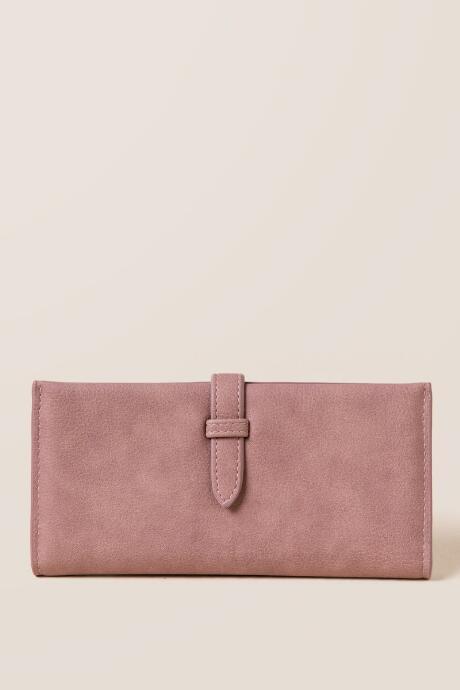 Francesca's Asha Distressed Wallet - Rose