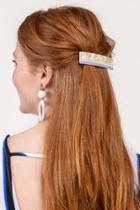 Francesca's Laura Marbled Resin Clip - Lavender