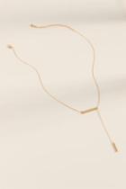 Francesca's Briana Brushed Bars Pendant Necklace - Gold