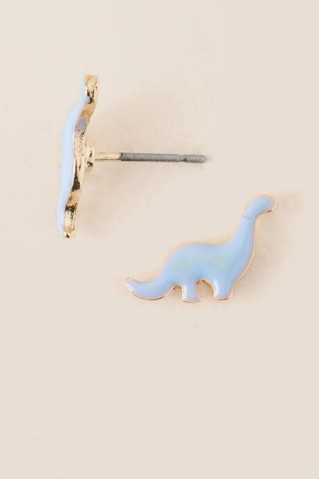 Francesca's Dinosaur Stud Earring - Light Blue