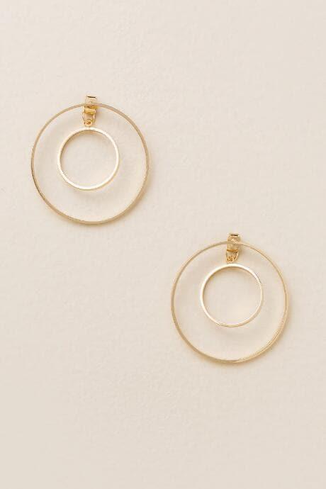 Francesca's Tara Double Hoop Earrings - Gold