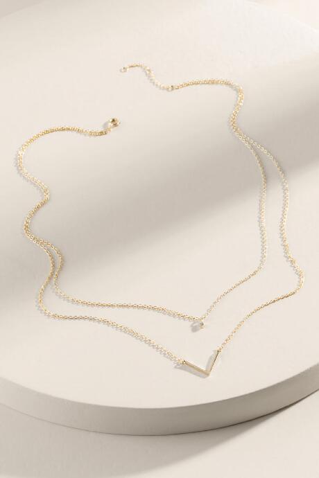 Francesca's Jamila Layered Delicate Necklace - Gold