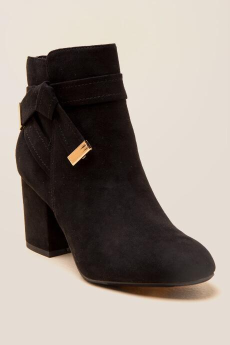 Report Montez Bow Ankle Boot - Black