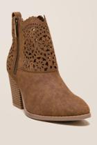 Rampage Unity Laser Cut Ankle Boot - Cognac