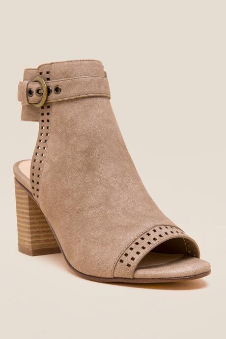 Francesca Inchess Elona Peep Toe Shootie - Taupe