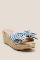 Restricted Bae Espadrille Wedge Slide - Blue