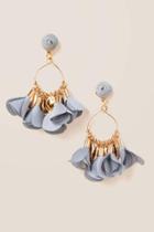 Francesca's Lynn Petal Drop Earrings - Periwinkle