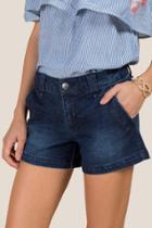 Francesca's Jackie Denim Shorts - Dark