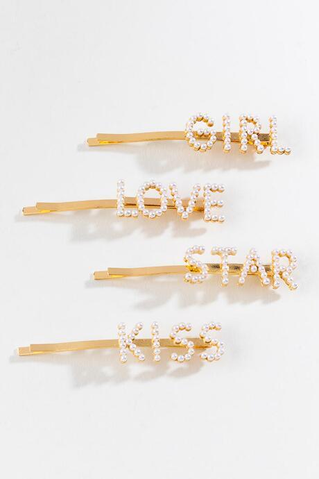 Francesca's Vikki Pearl Bobby Pin - Gold