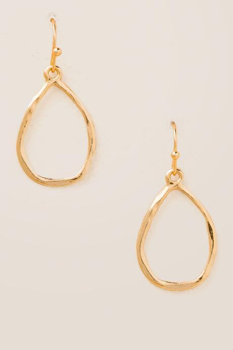 Francesca's Kylie Teardrop Earrings - Gold